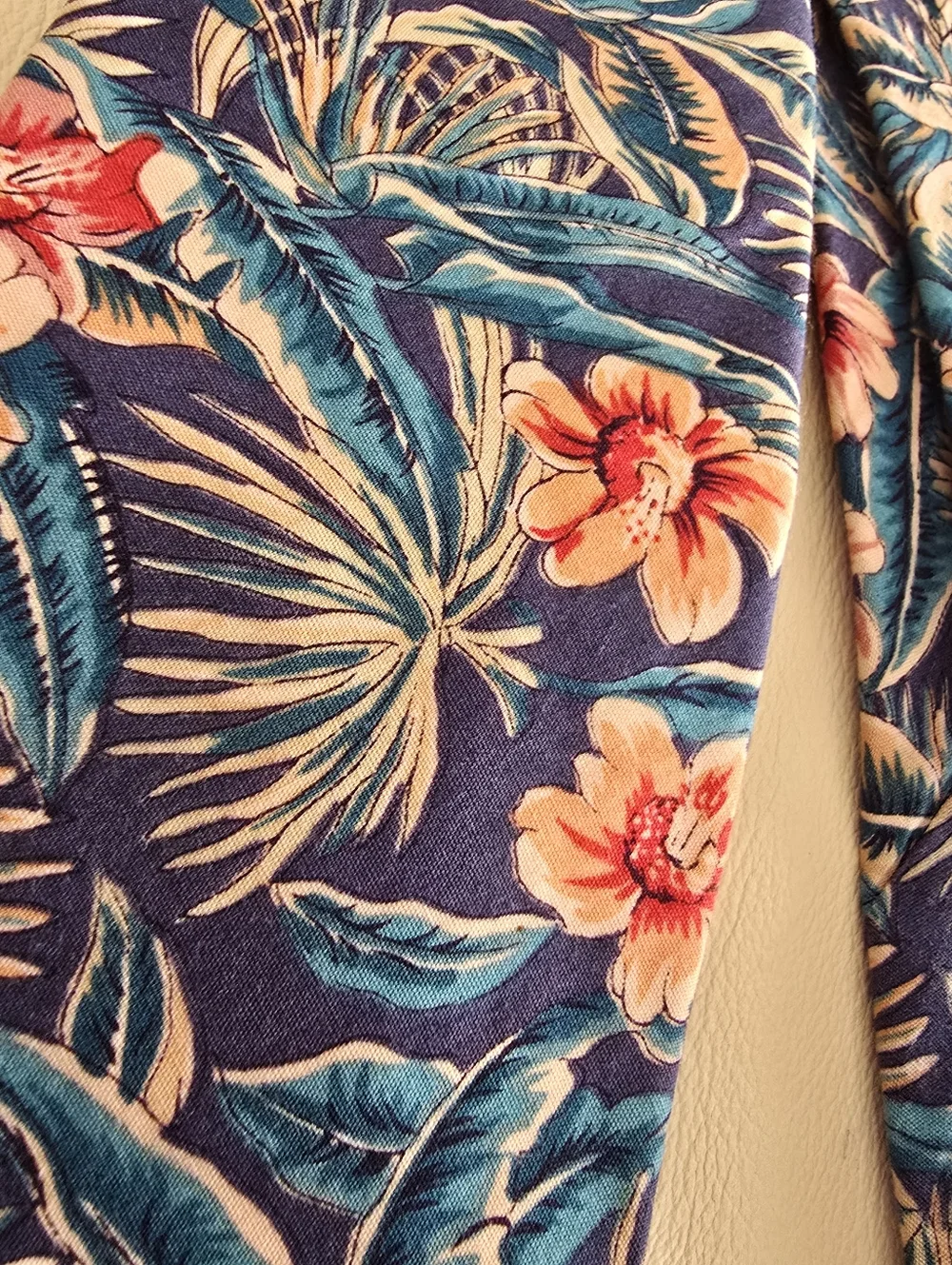 Cabralli Collection Blue Floral Cotton Men's Necktie Tie